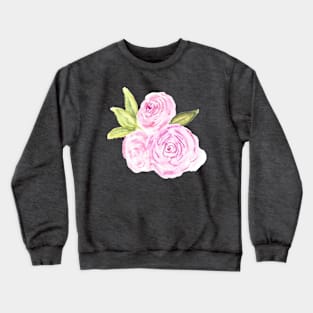 Three Pink Roses Crewneck Sweatshirt